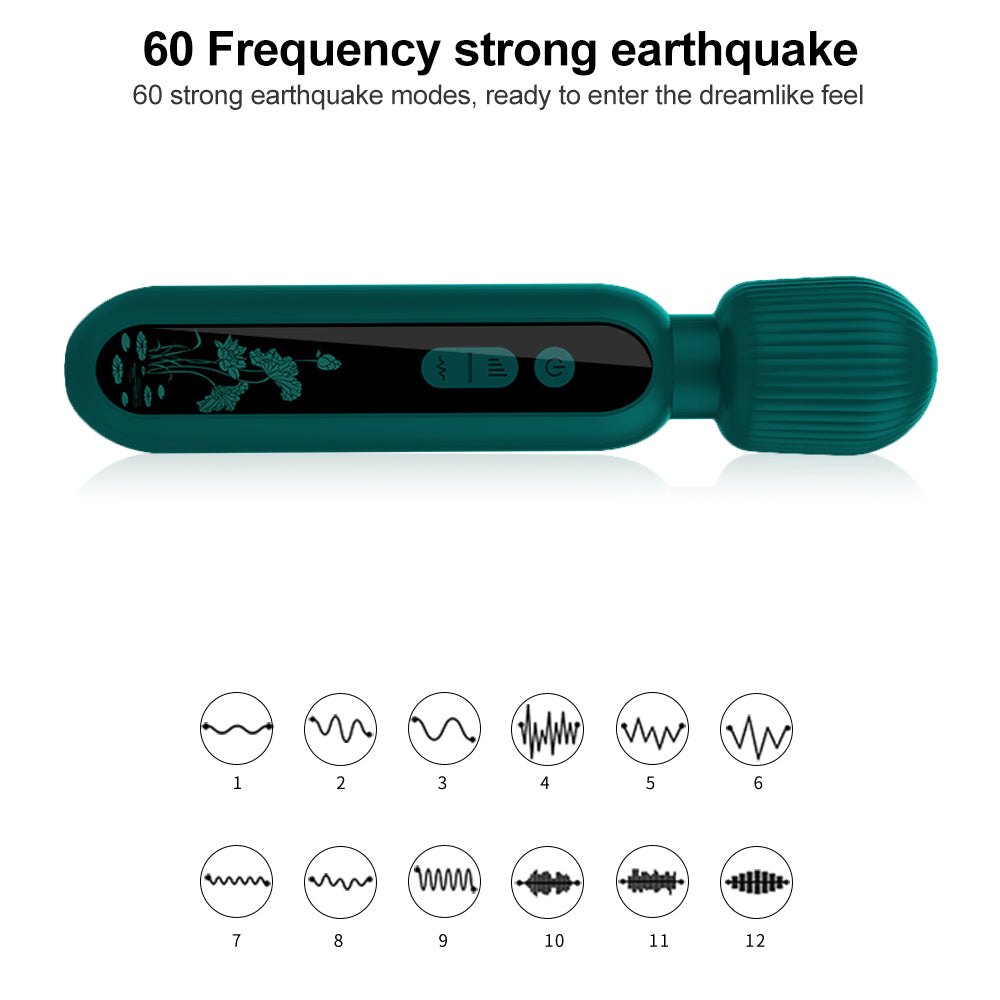 Rechargeable Wand Massager with 12 Powerful Modes