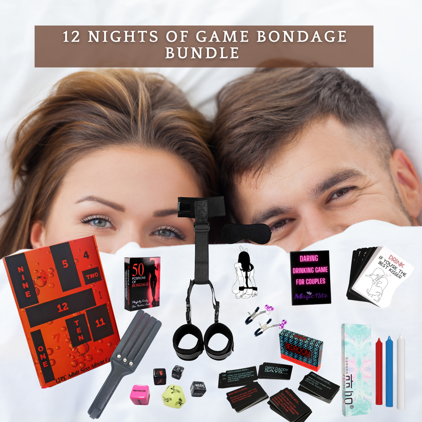 12 Nights of Game Bondage Bundle - Couples’ Christmas Advent Calendar