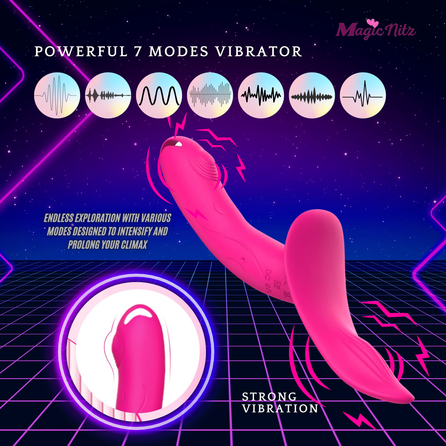 Double Vibrating Strap-On Dildo Wear on with Remote Control
