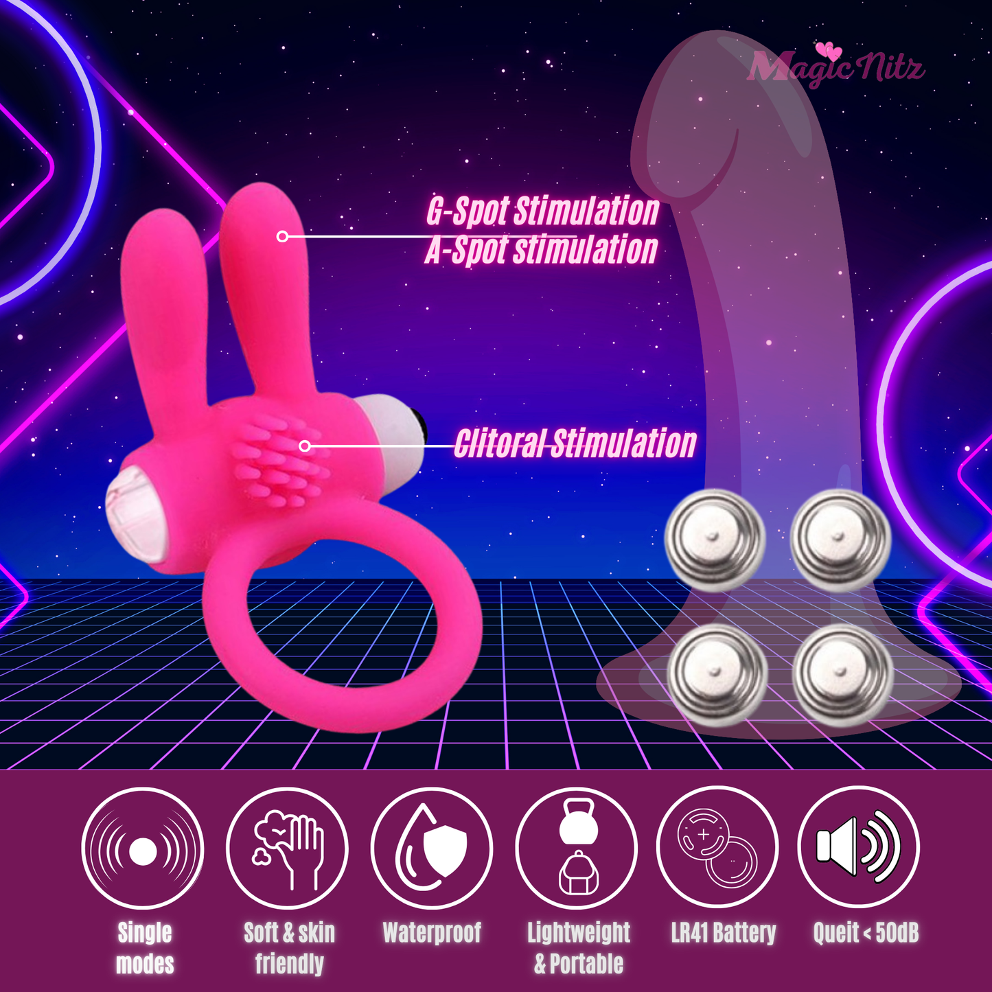 Vibrating Rabbit Cock Ring
