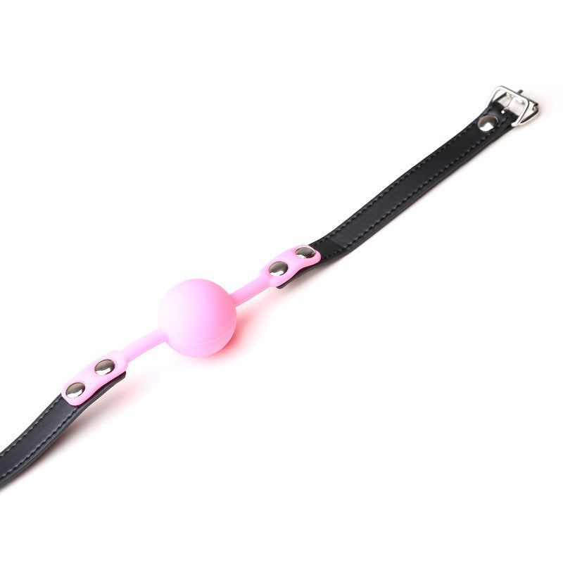 Bondage Faux Leather Silicone Ball Gag