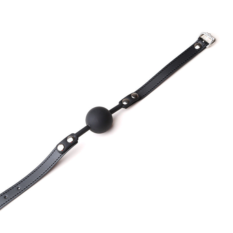 Bondage Faux Leather Silicone Ball Gag