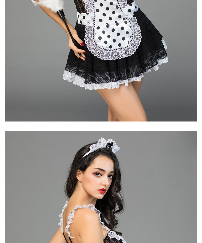 French Maid with Feather Dust
