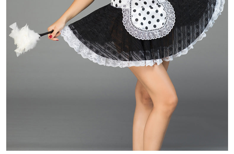 French Maid with Feather Dust