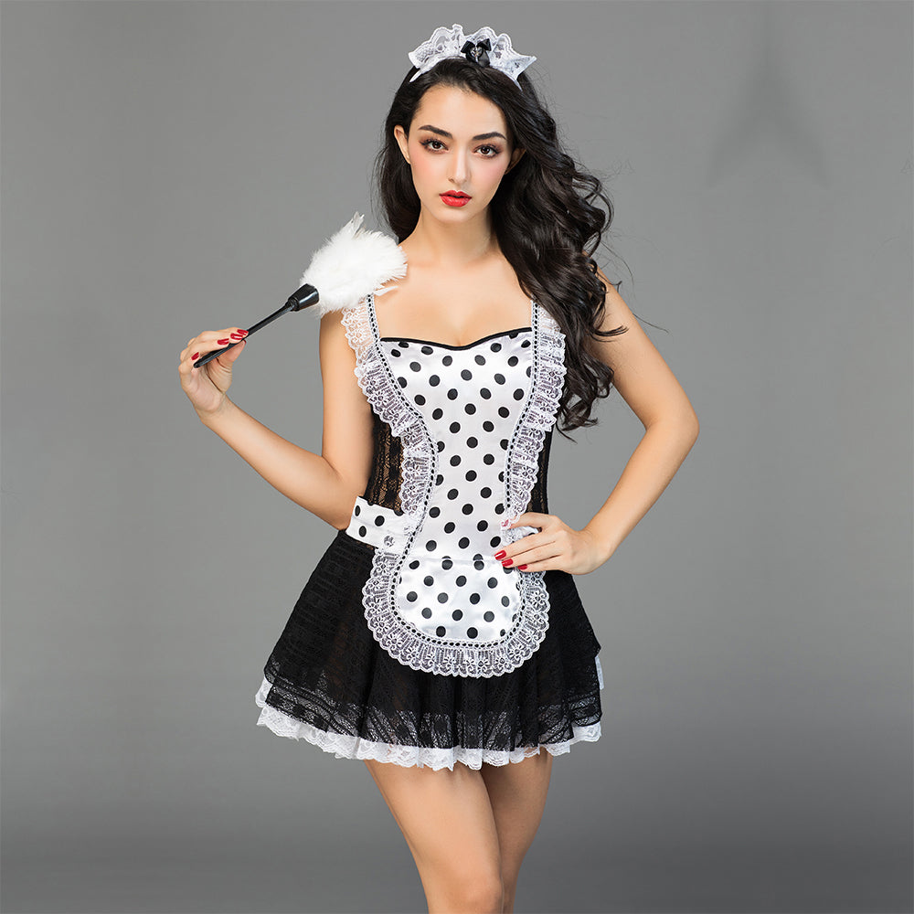 French Maid with Feather Dust