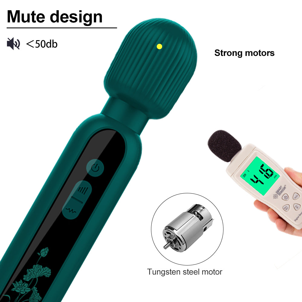 Rechargeable Wand Massager with 12 Powerful Modes