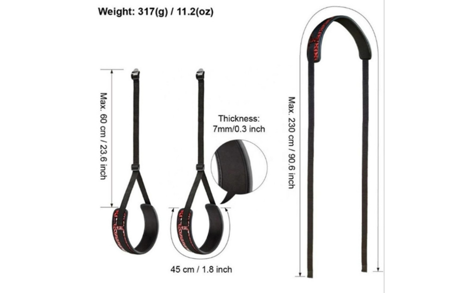 Deluxe Soft and Padded Handcuffs and Headrest Comfortable Body Bondage Restraint