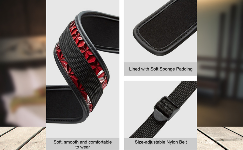 Deluxe Soft and Padded Handcuffs and Headrest Comfortable Body Bondage Restraint