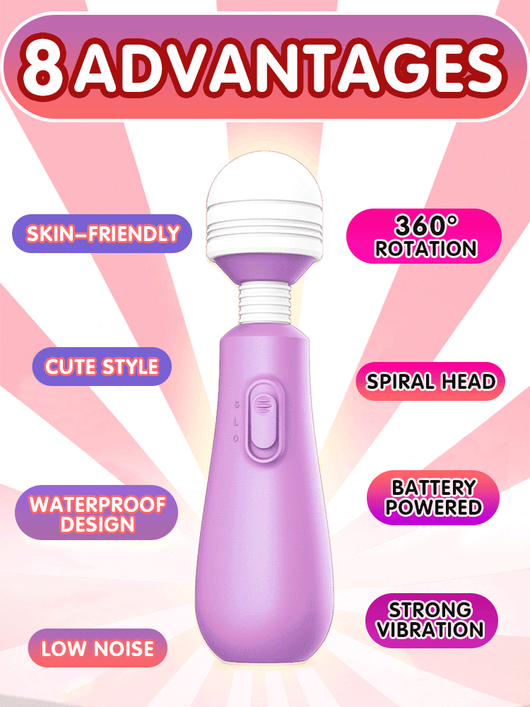Powerful Magic Wand Fairy Mini AV Adjustable Stimulator Massager Vibrator