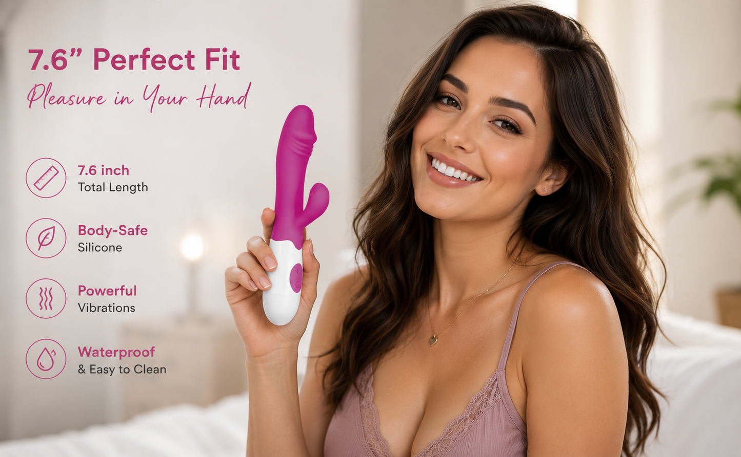 30 Modes Wave Rabbit Vibrator Black or Purple