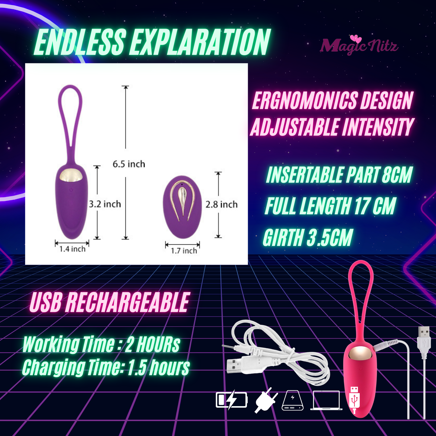 12 Modes Wireless Vibrating Mermaid Egg with Remote Control