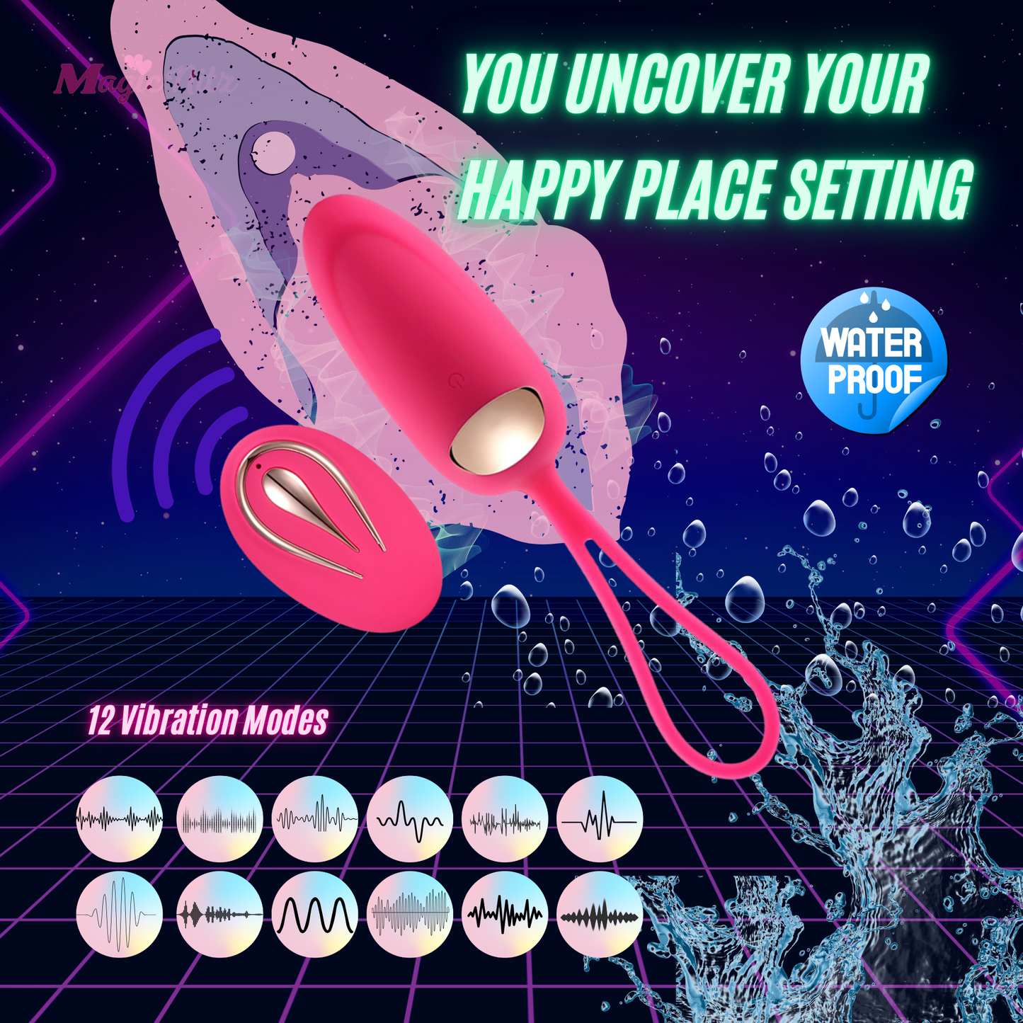 12 Modes Wireless Vibrating Mermaid Egg with Remote Control
