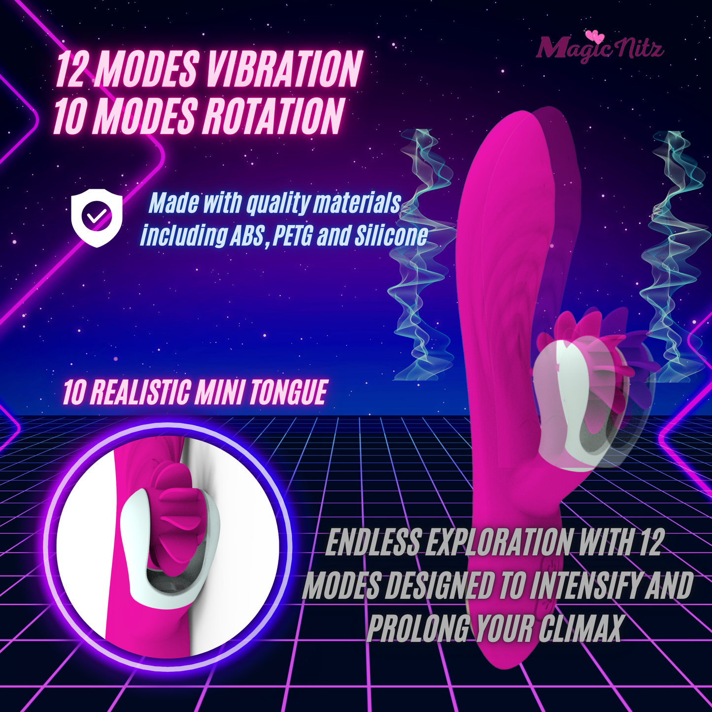 Rotating Wheel Oral Sex Stimulator Vibrator