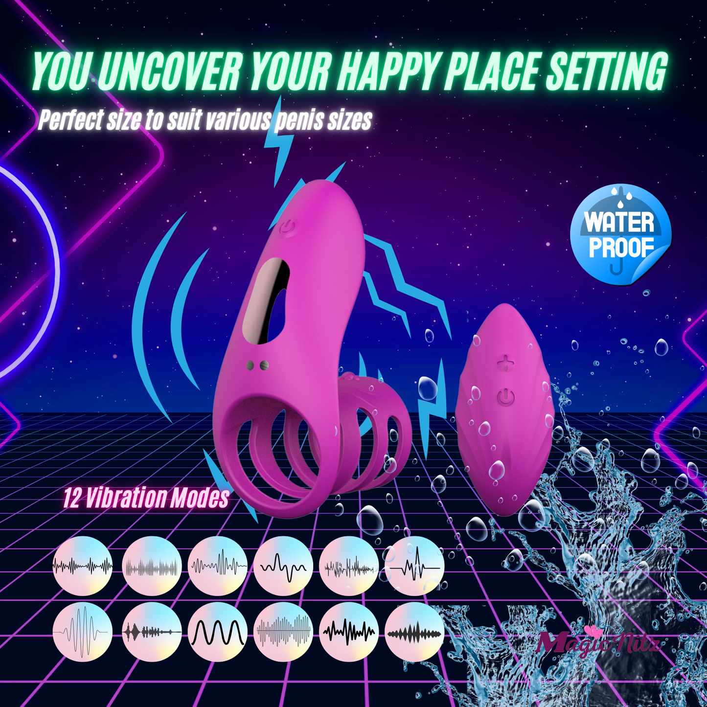 Vibrating Cock Ring Clitoral Vibrator USB G-Spot Adult Sex Toys For Couples