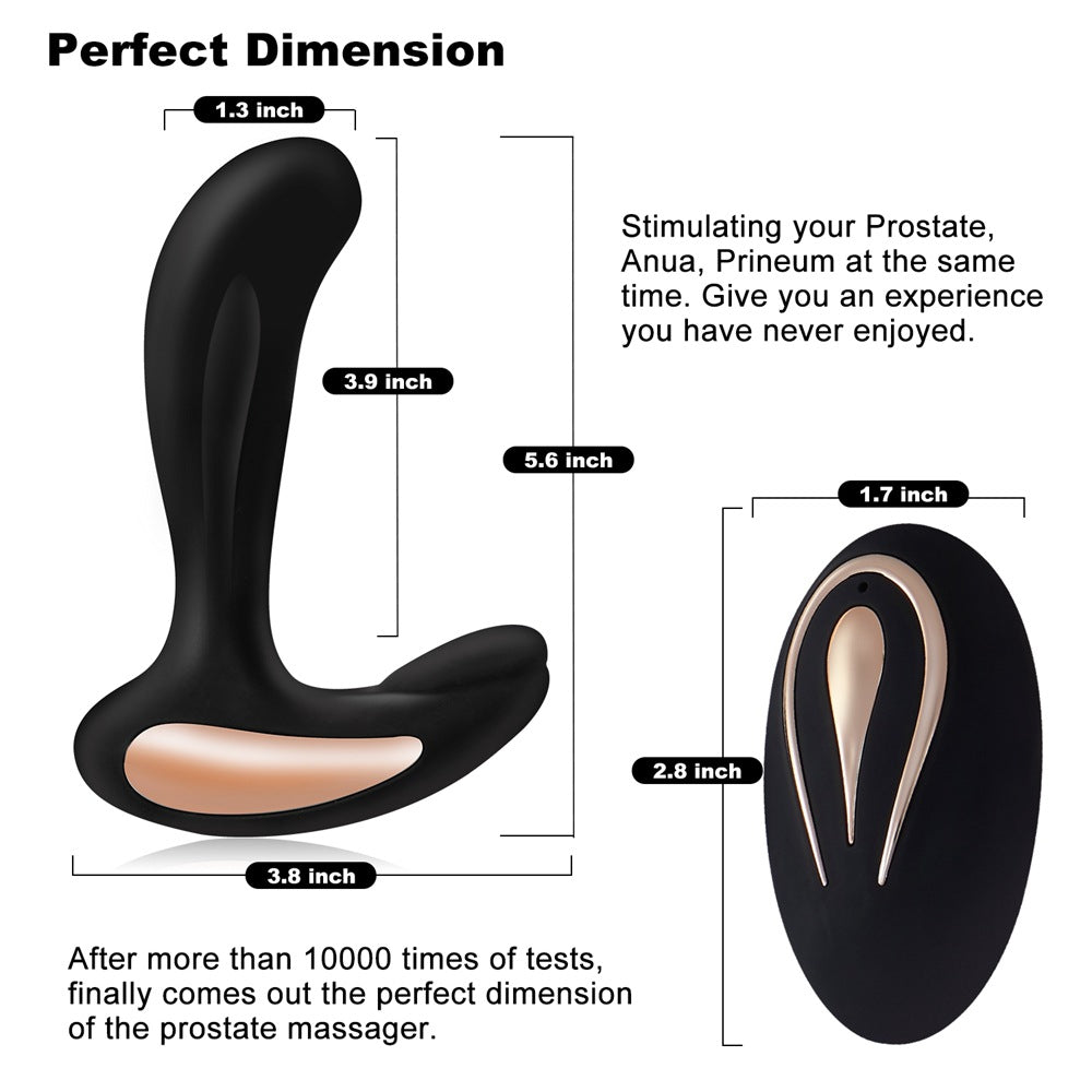 12-Mode Luxury Rechargeable Prostate Massager With Remote Control