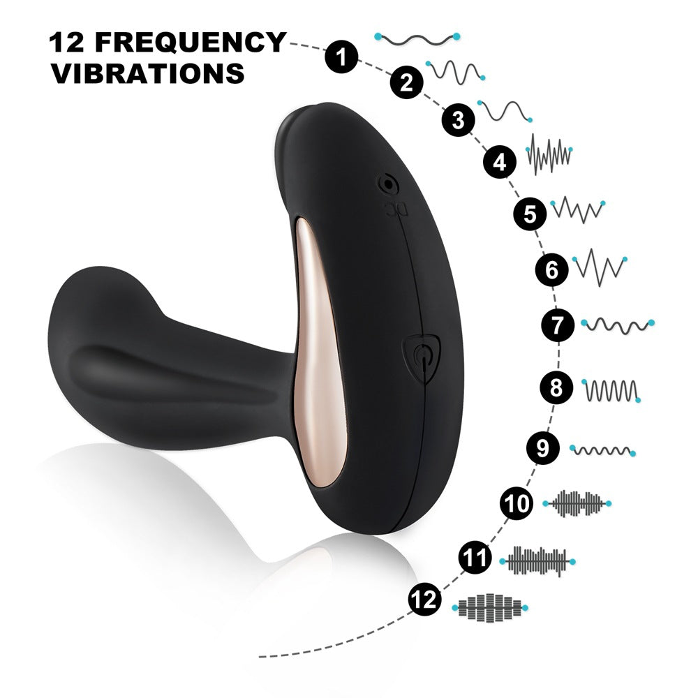12-Mode Luxury Rechargeable Prostate Massager With Remote Control