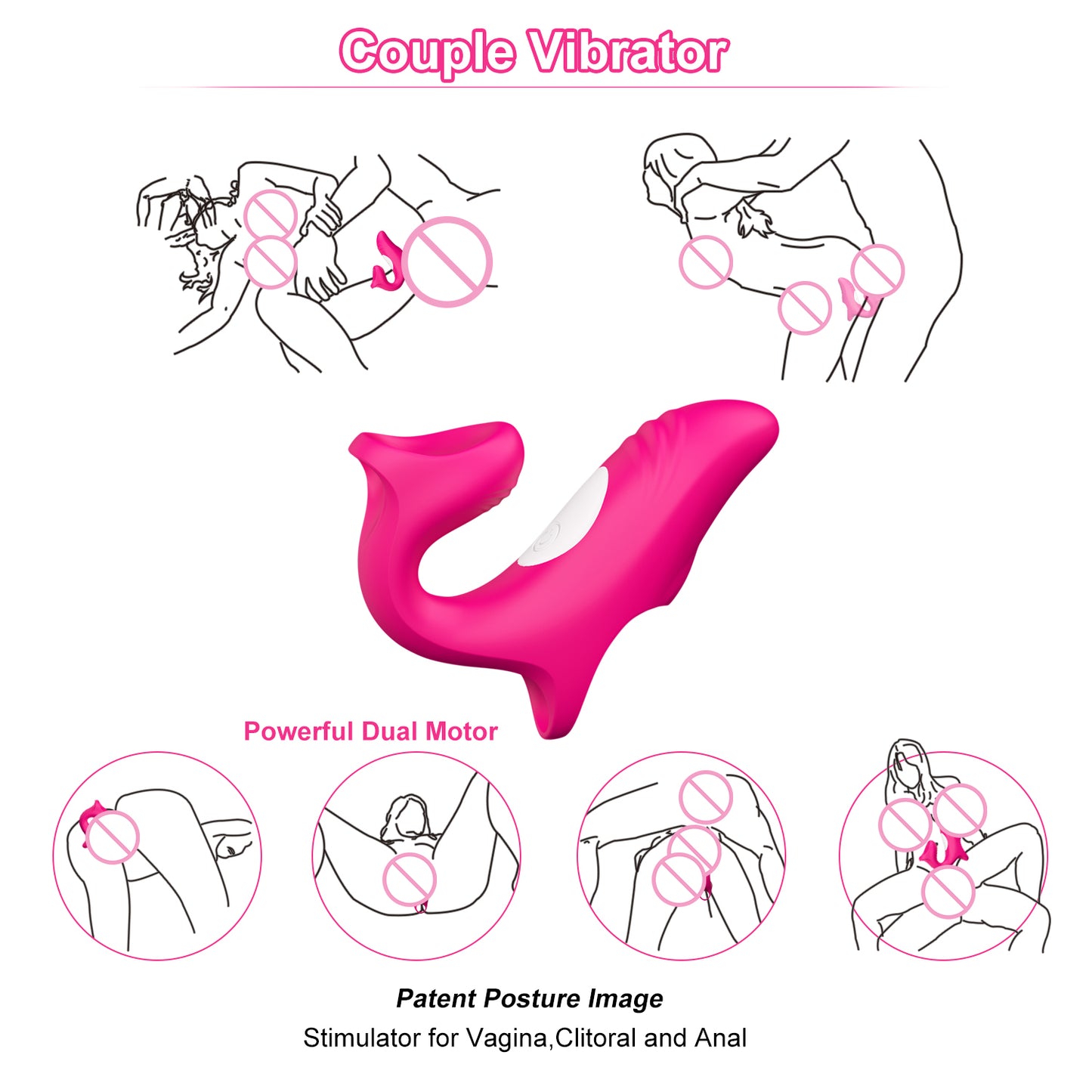 Ignite Double Finger 12-Mode Dolphin Vibrator
