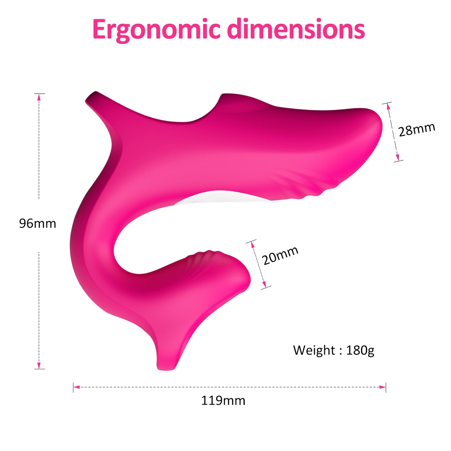 Ignite Double Finger 12-Mode Dolphin Vibrator