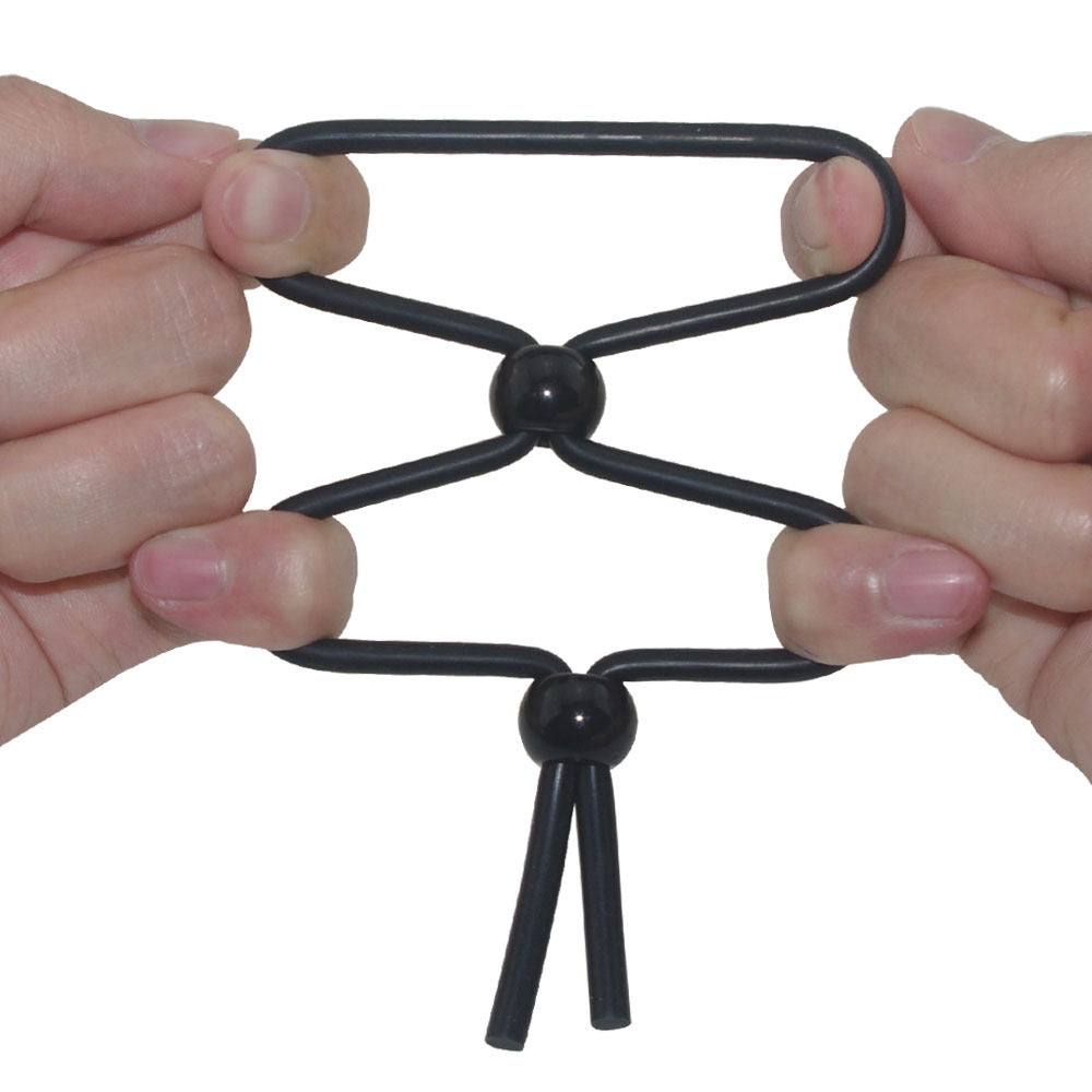 Adjustable Silicone Double Cock Ring