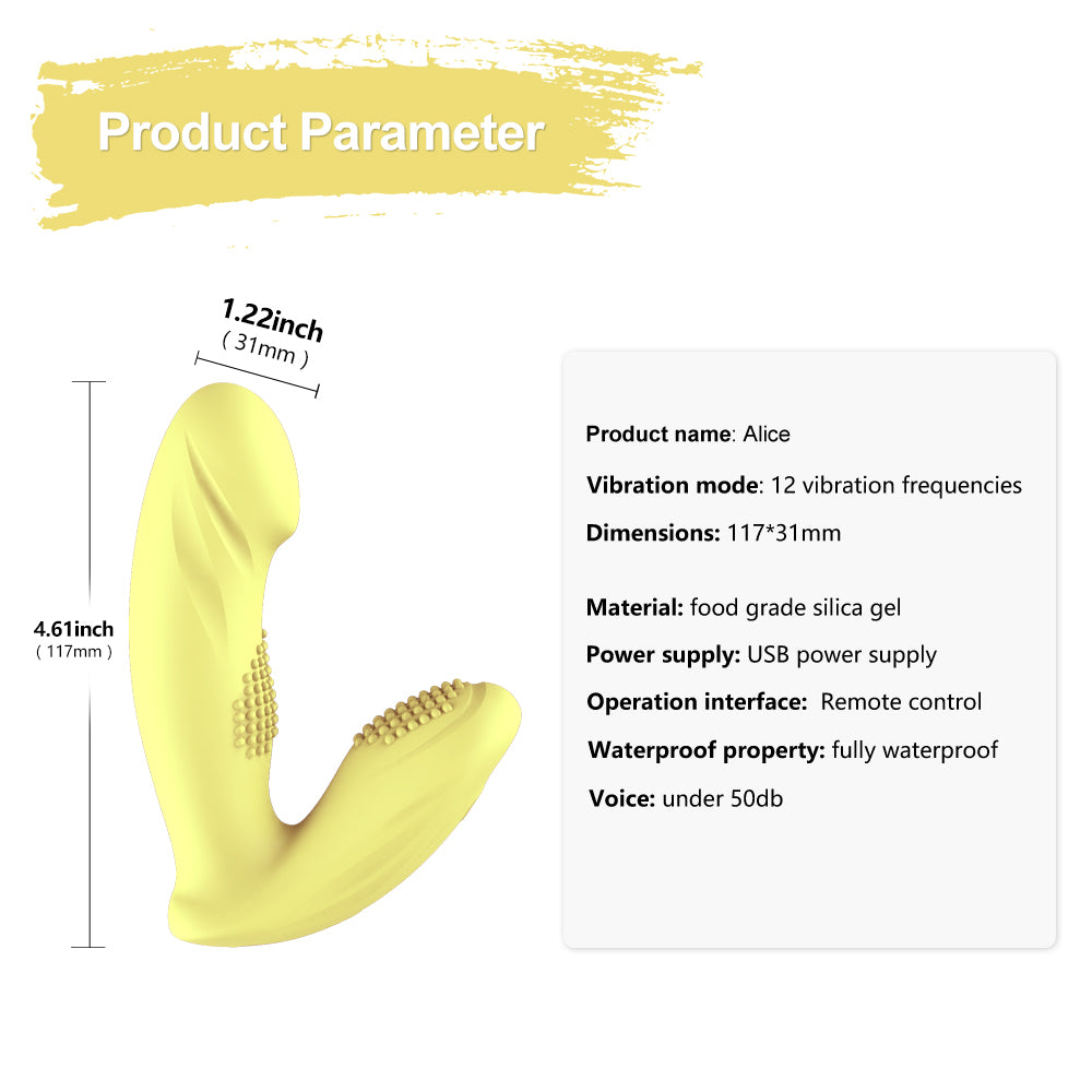 Double Act Remote Control G-Spot and Clitoral Vibrator