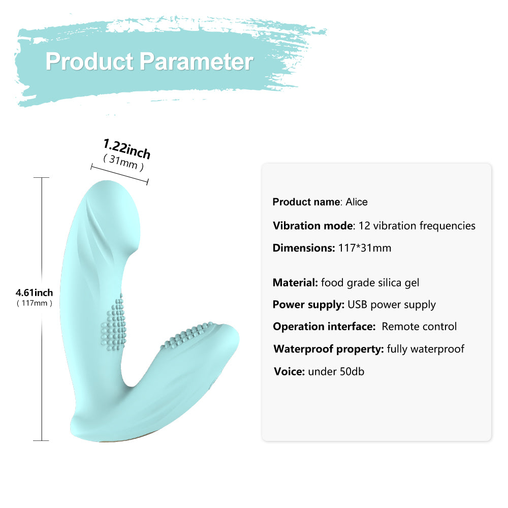 Double Act Remote Control G-Spot and Clitoral Vibrator