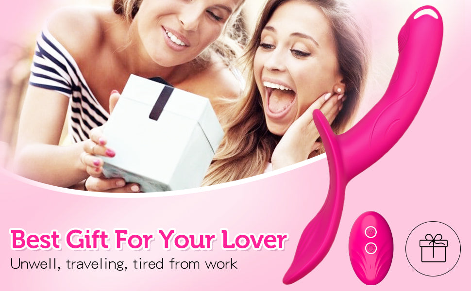 Double Vibrating Strap-On Dildo Wear on with Remote Control