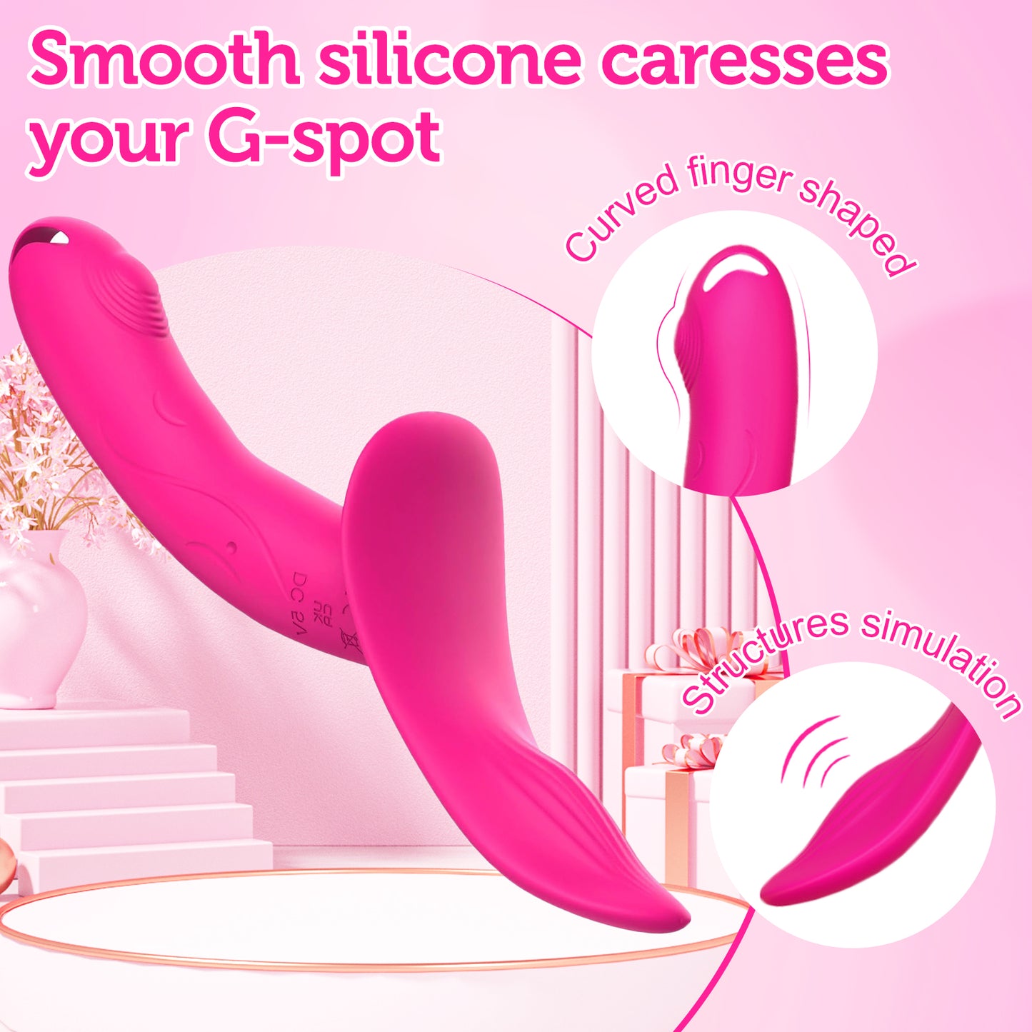 Double Vibrating Strap-On Dildo Wear on with Remote Control