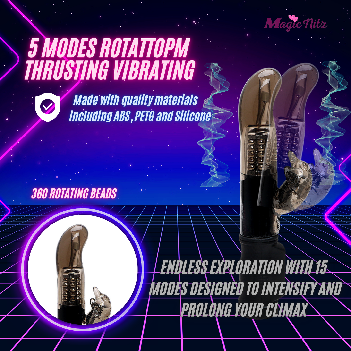 Multi Speed Passion Wave Dolphin Vibrator
