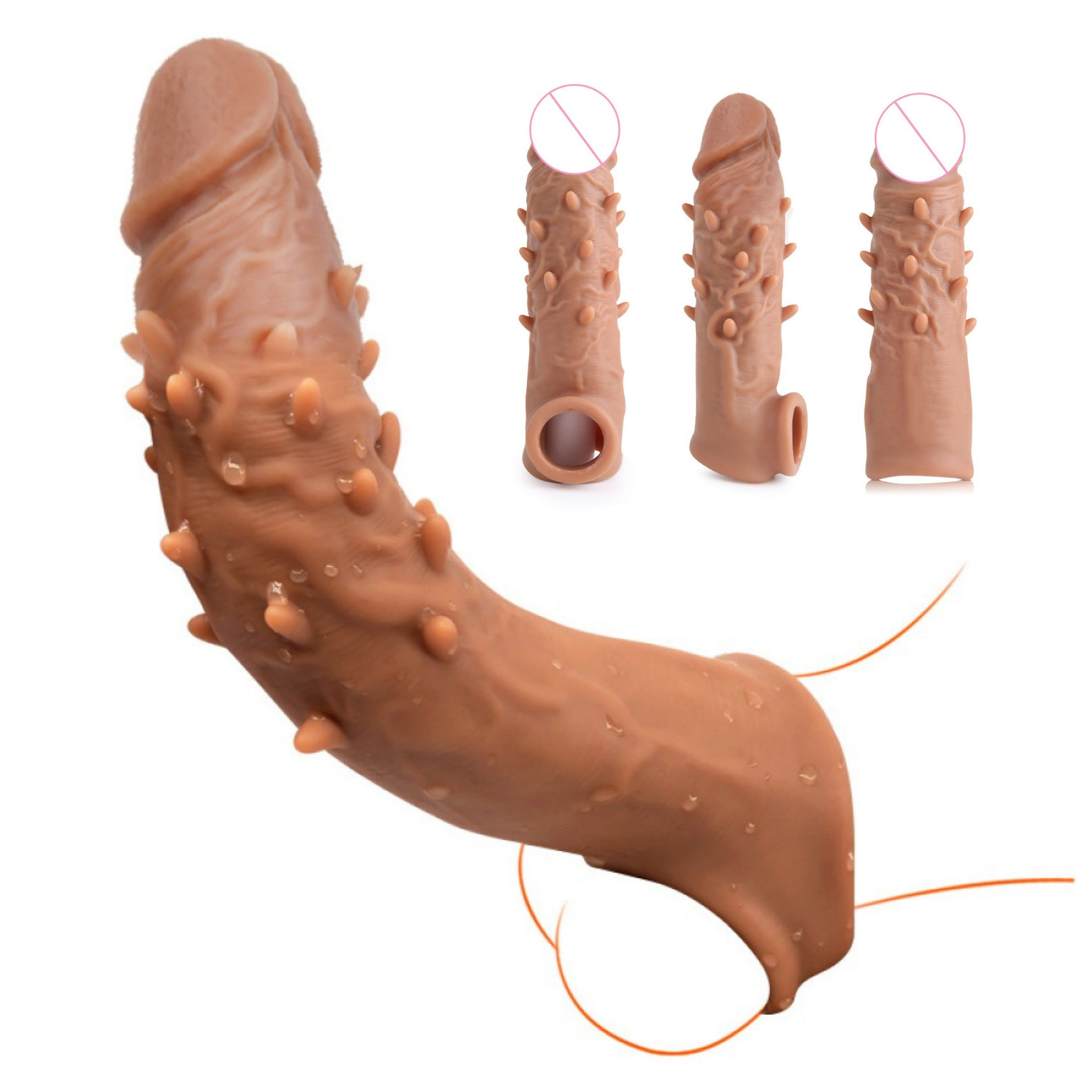 Spiky Penis Extension Dildo Sleeve