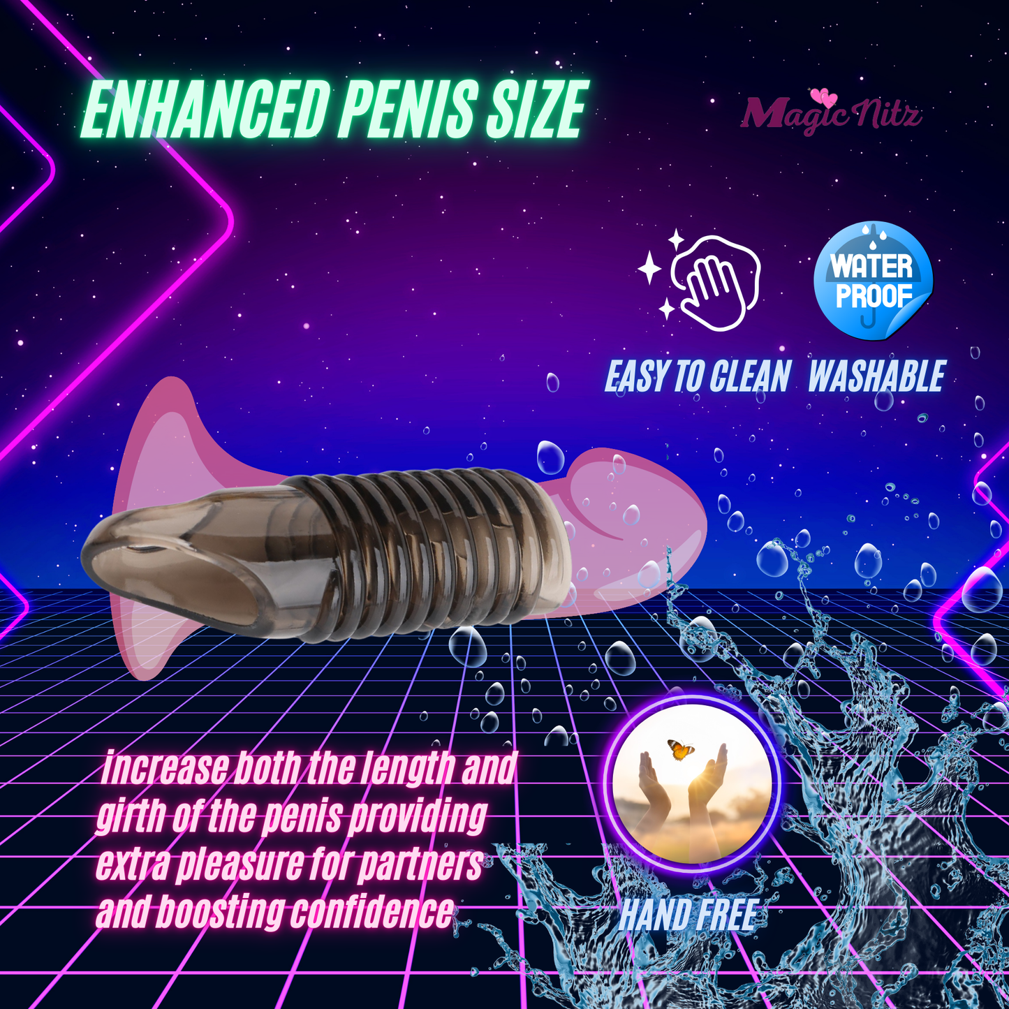 Bumpy Ride Textured Penis Sleeve Set with Ball Loop