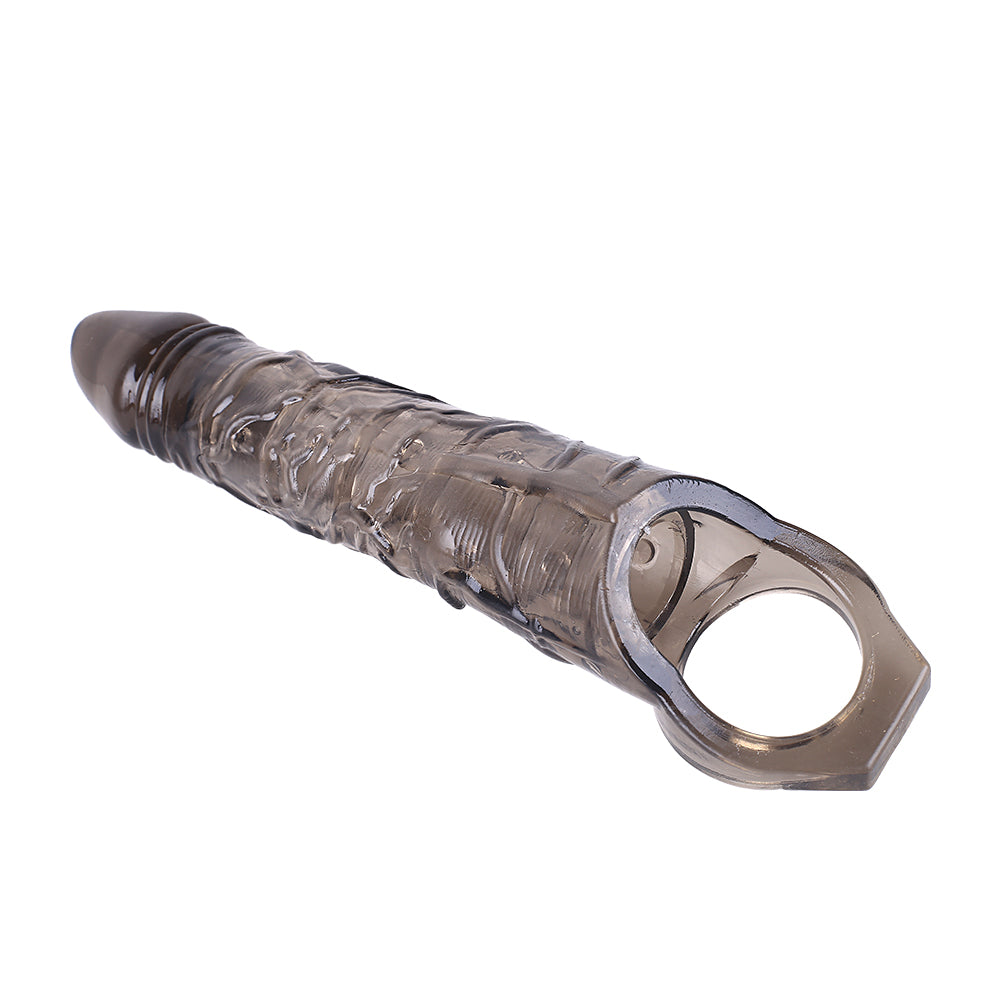 Huge Penis 6cm Extender Sleeve Dildo Vibrator Realistic Texture