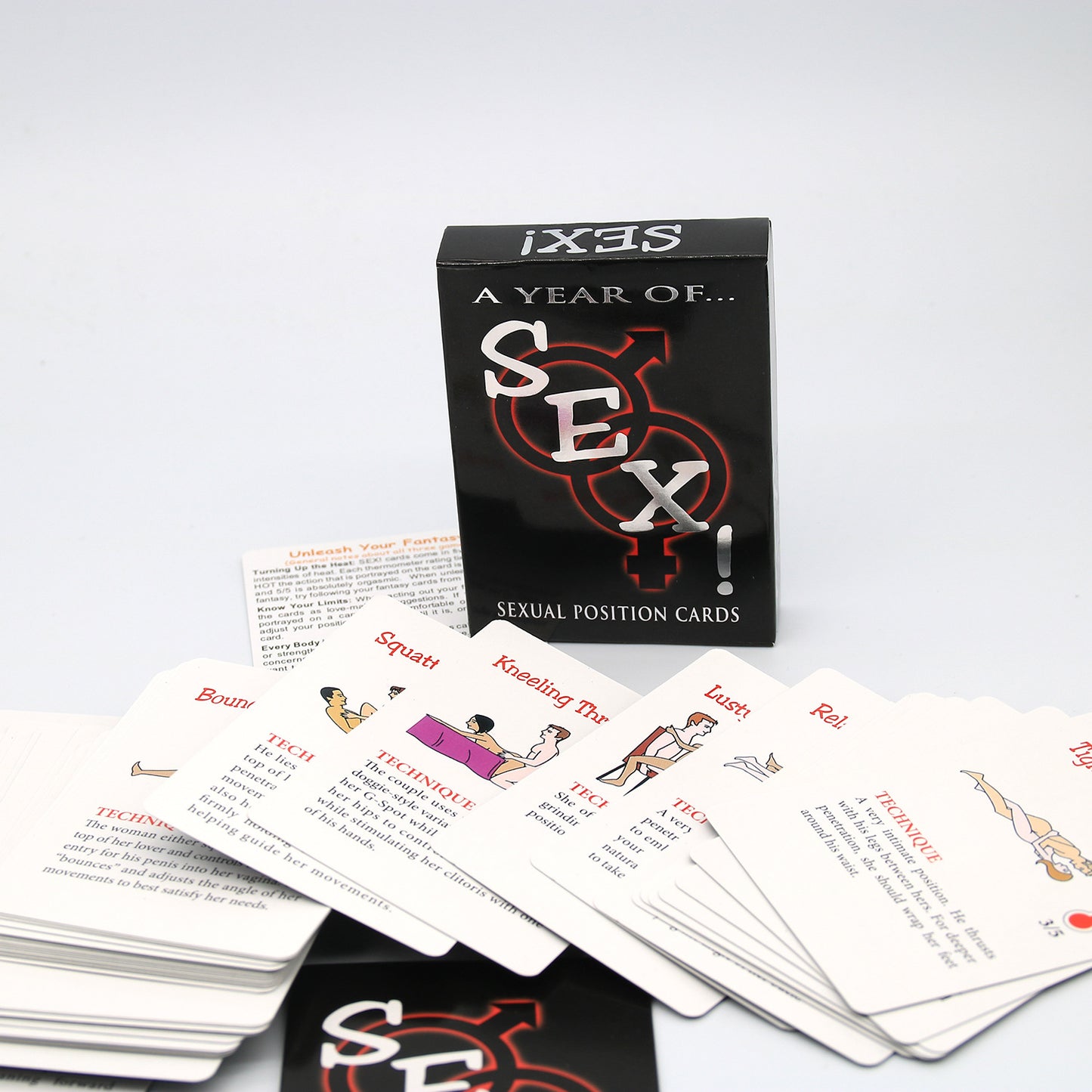 A Year of SEX! Adult Sexual Positioning Card Game