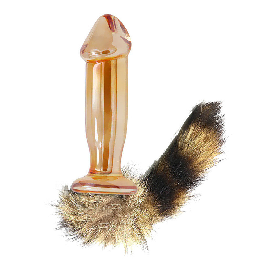 Plug Tail Passion Sex Anal Butt G-Spot Glass Dildo