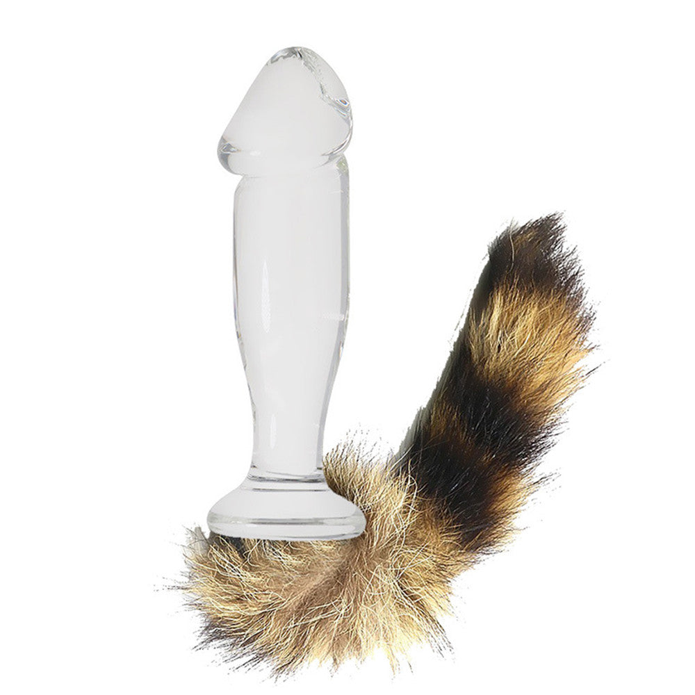 Plug Tail Passion Sex Anal Butt G-Spot Glass Dildo