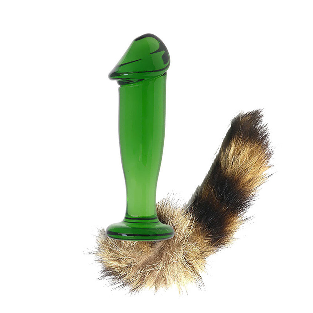 Plug Tail Passion Sex Anal Butt G-Spot Glass Dildo
