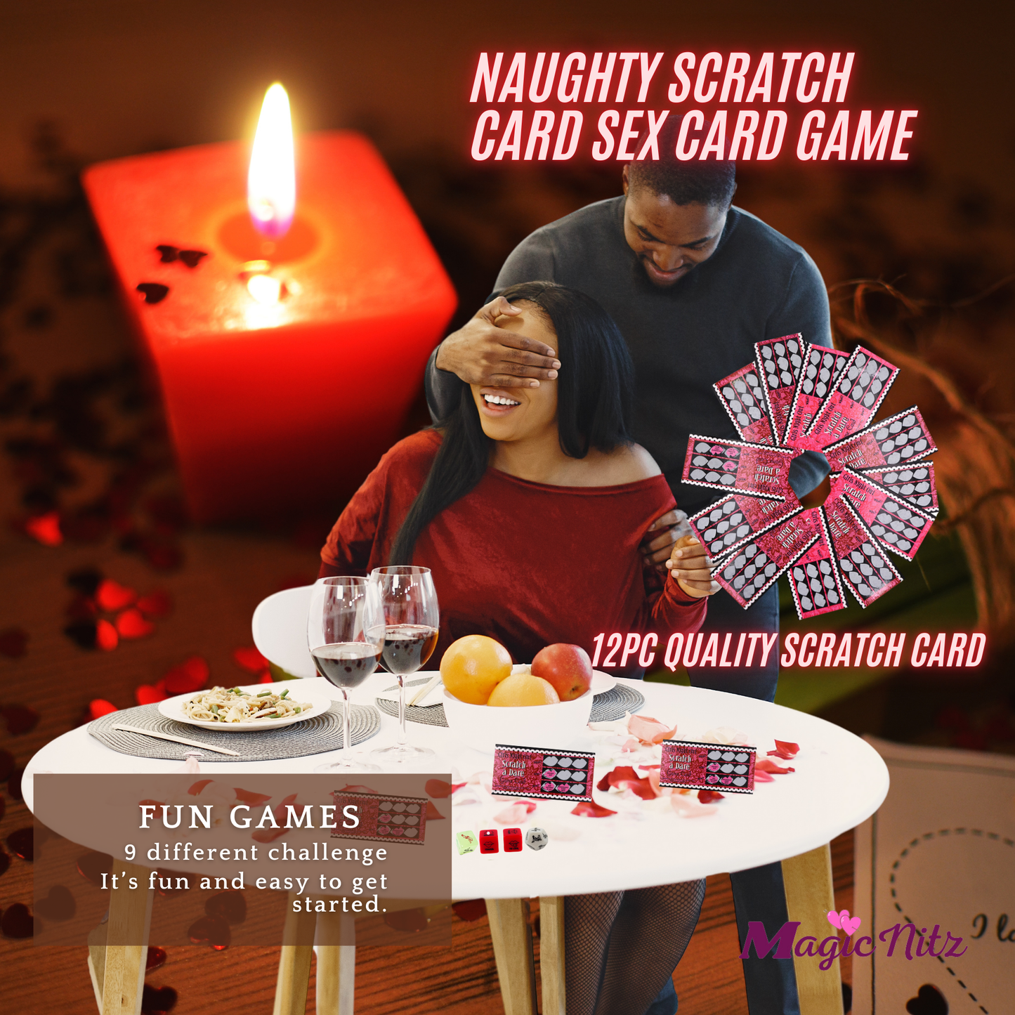 Hen Party Night Out Ladies Girls Challenge Dare Scratch Game Cards