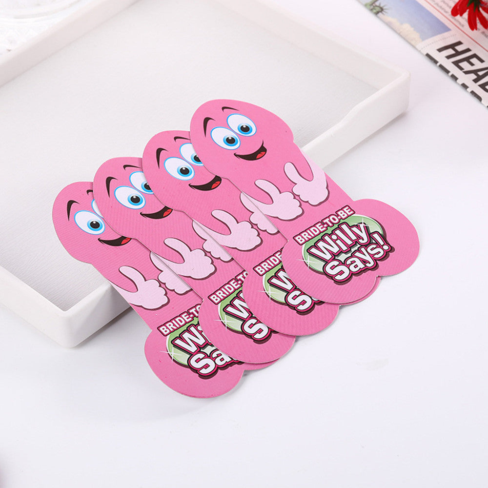 Adult Ladies Willy Says Hen Night Party Bachelorette Dare Playing Game Cards