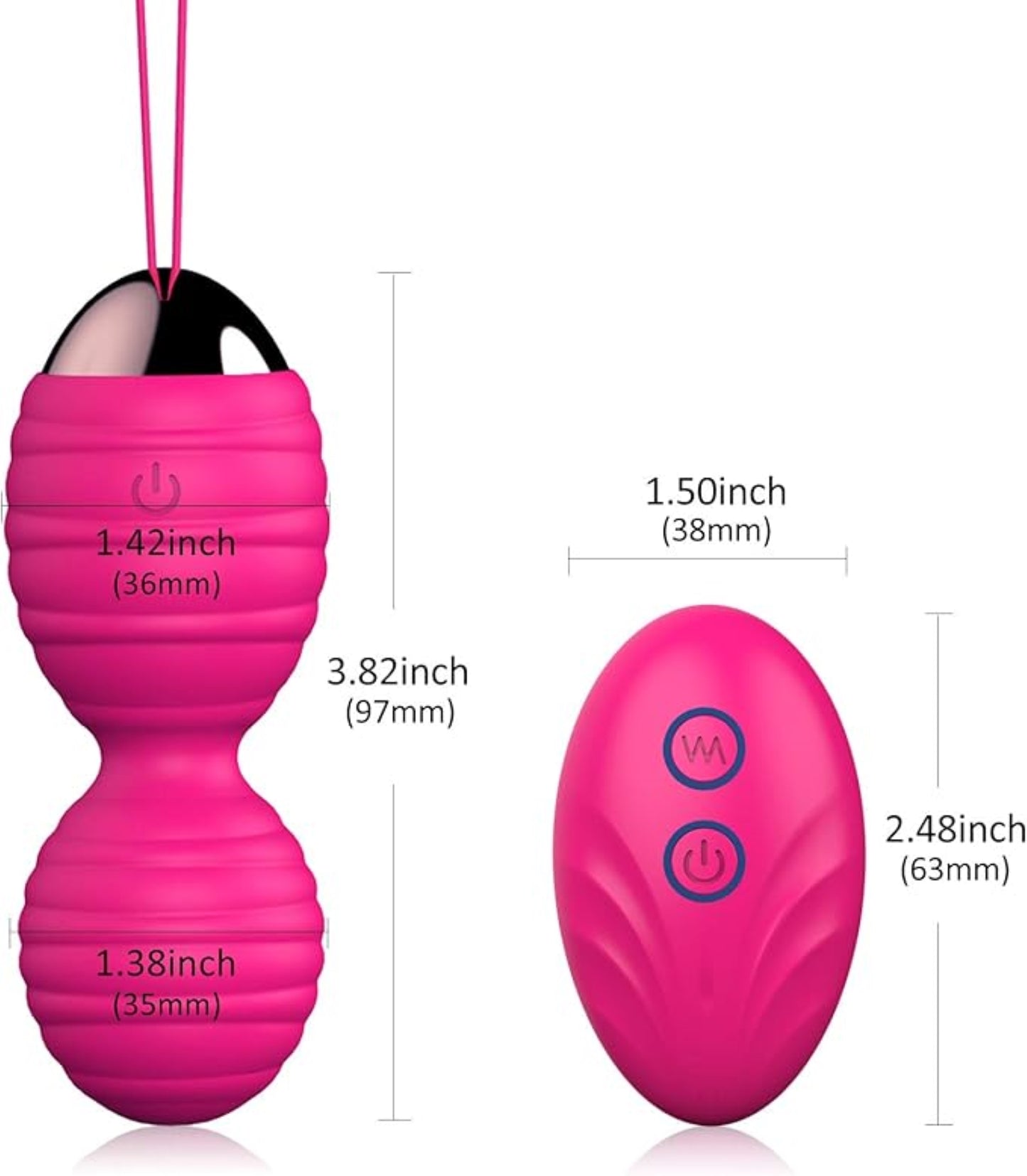 MELO Kegel Balls Women Sex Toys Silicone Clitoral Massager Vibrator with Remote Control