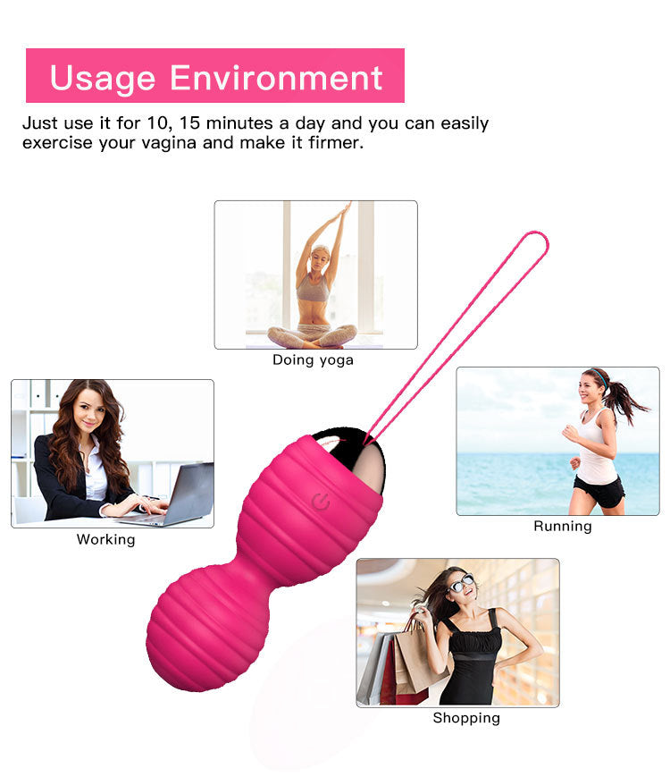 MELO Kegel Balls Women Sex Toys Silicone Clitoral Massager Vibrator with Remote Control