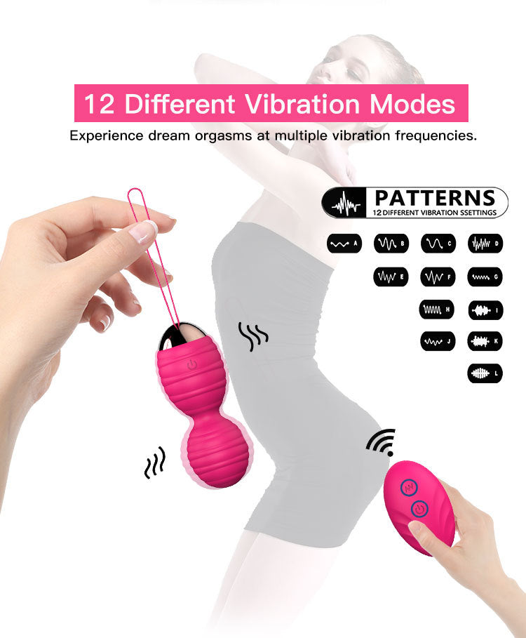 MELO Kegel Balls Women Sex Toys Silicone Clitoral Massager Vibrator with Remote Control