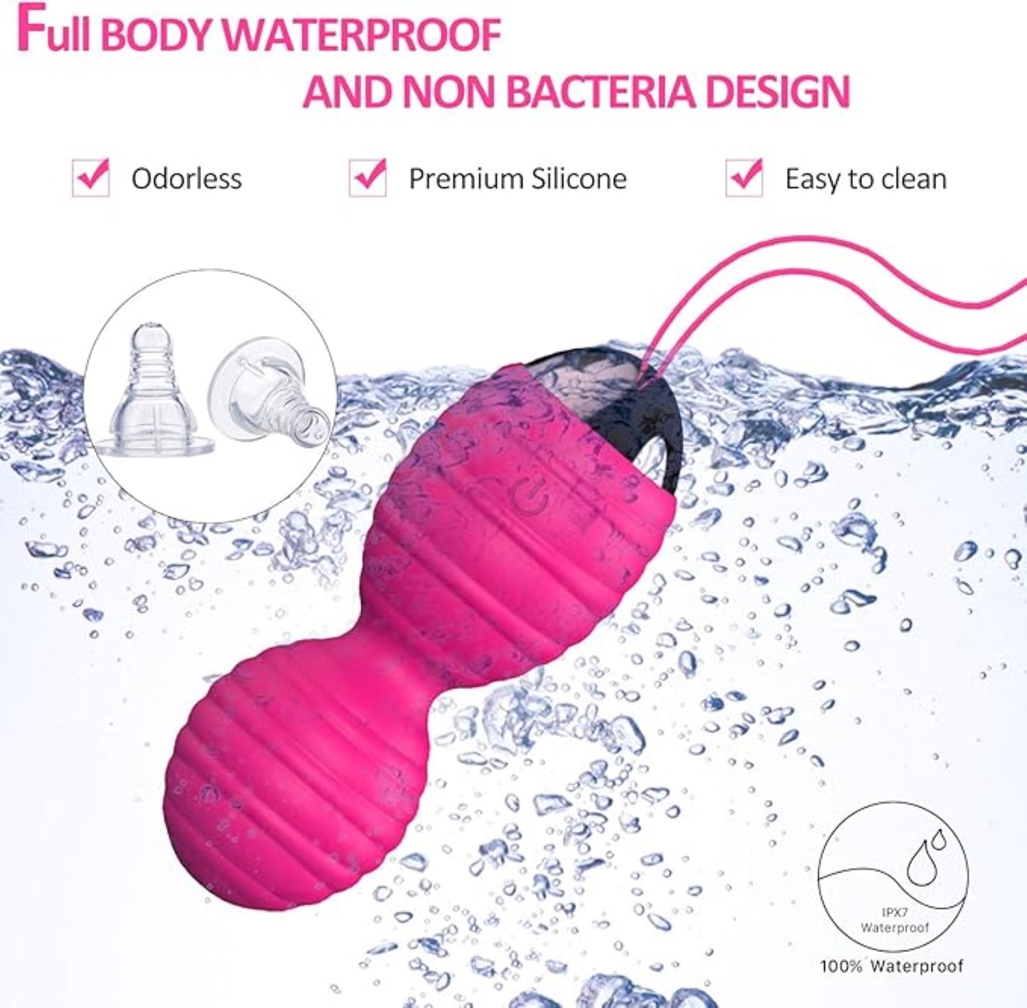 MELO Kegel Balls Women Sex Toys Silicone Clitoral Massager Vibrator with Remote Control