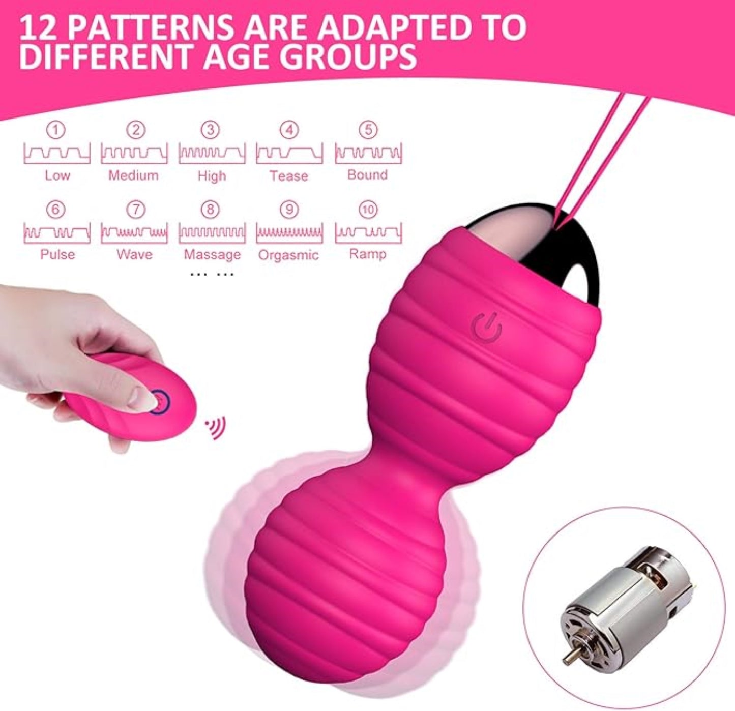 MELO Kegel Balls Women Sex Toys Silicone Clitoral Massager Vibrator with Remote Control