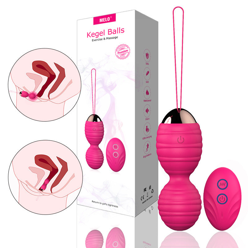MELO Kegel Balls Women Sex Toys Silicone Clitoral Massager Vibrator with Remote Control