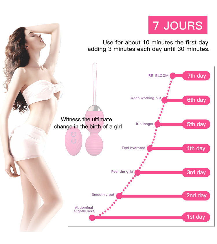 MELO Kegel Balls Women Sex Toys Silicone Clitoral Massager Vibrator with Remote Control