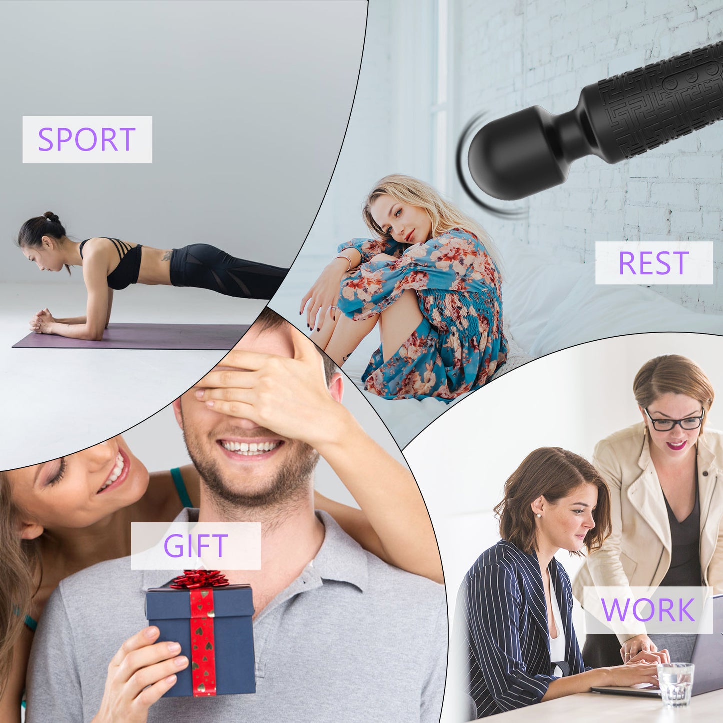 Melo Adult Multi Speed G-Spot Stimulator Handheld Massager Wand Vibrator