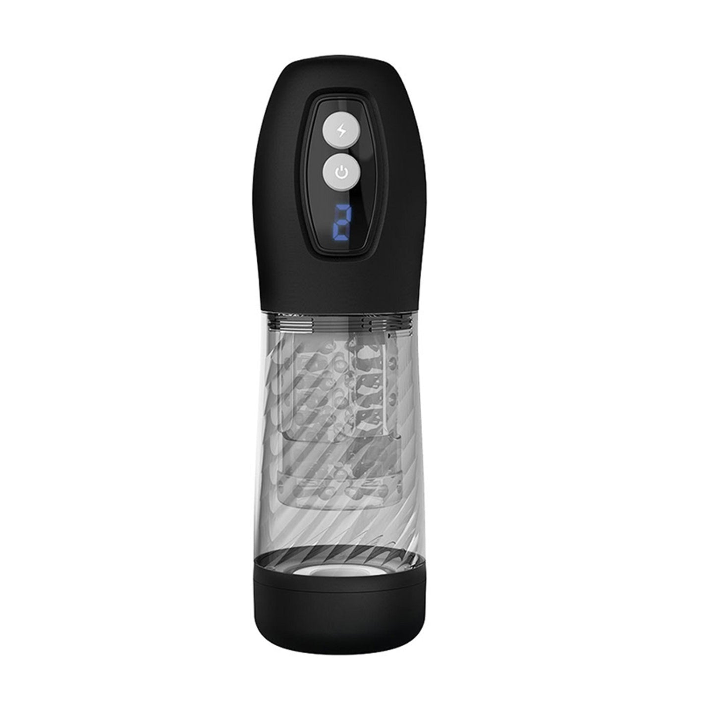 Black Cheetah Powerful 9 Thrusting Modes Rotating Masturbation Cup