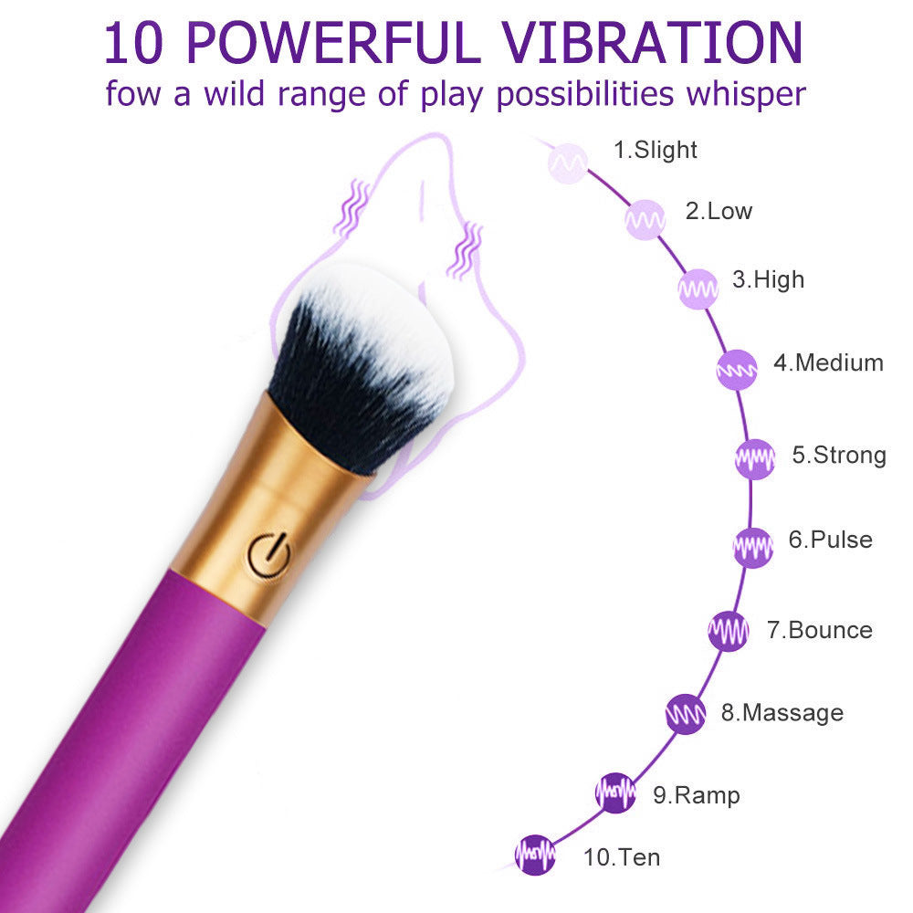 Brush Vibrator 2-in-1 Makeup Brush & Personal Massager