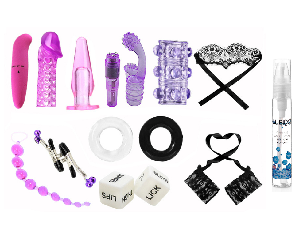 12-Piece Valentines Couples Adult Sex Toys Kit
