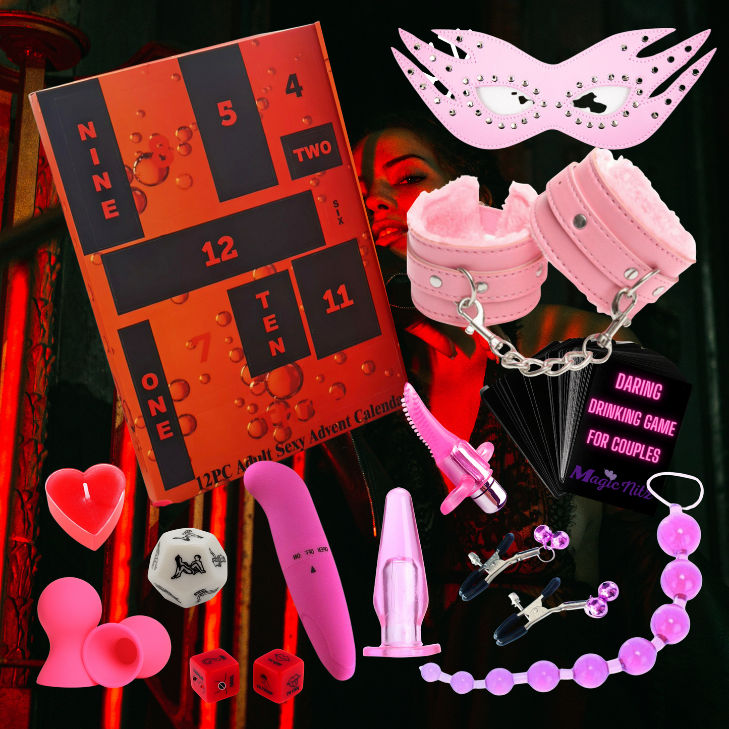 Adult Advent Calendar for Her- 12 Christmas Nights of Naughty Delights