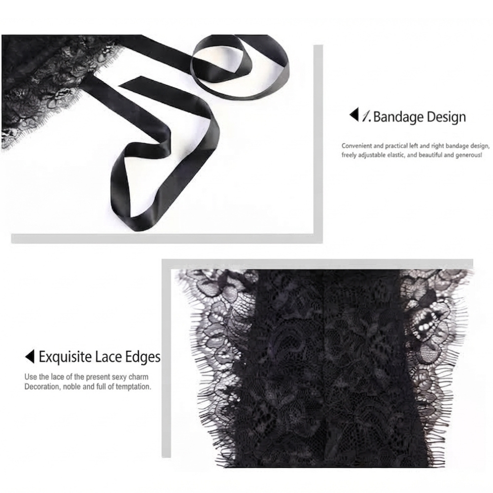 Black Lace Body with Stockings